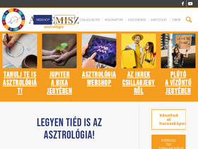'mindenamiasztrologia.hu' screenshot