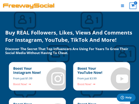 'freewaysocial.com' screenshot