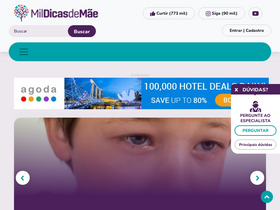 'mildicasdemae.com.br' screenshot