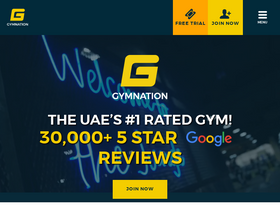 'gymnation.com' screenshot