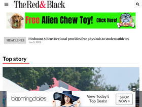 'redandblack.com' screenshot