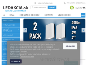 'ledakcia.sk' screenshot