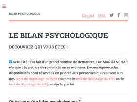 'bilan-psychologique.com' screenshot