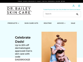 'drbaileyskincare.com' screenshot