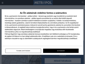 'metropol.hu' screenshot