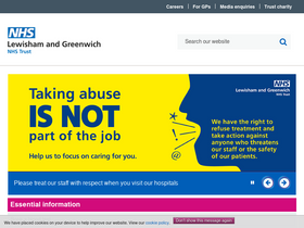 'lewishamandgreenwich.nhs.uk' screenshot