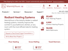 'warmlyyours.com' screenshot