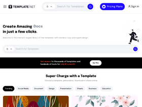 'template.net' screenshot