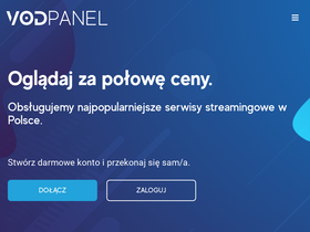 'vodpanel.com' screenshot