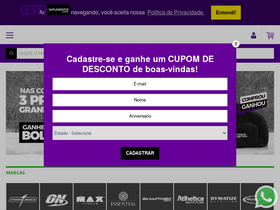'gsnsuplementos.com.br' screenshot