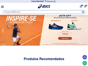 'asics.com.br' screenshot