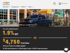 'chevrolet.com' screenshot