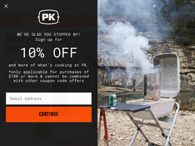 'pkgrills.com' screenshot