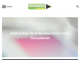'choosemarker.com' screenshot