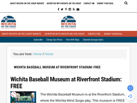 'wichitaonthecheap.com' screenshot