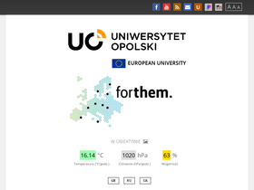 'uni.opole.pl' screenshot