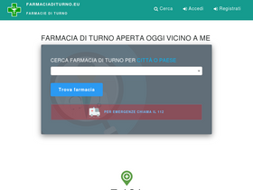 'farmaciaditurno.eu' screenshot