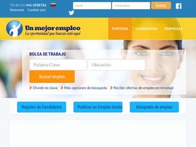 'unmejorempleo.com.ve' screenshot