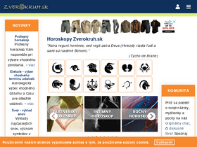 'zverokruh.sk' screenshot