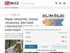 'zlin.cz' screenshot
