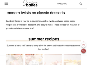 'cambreabakes.com' screenshot