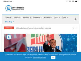 'elivebrescia.tv' screenshot