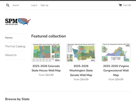 state-political-maps.com homepage screenshot