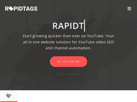 'rapidtags.io' screenshot