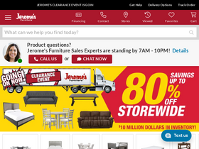 'jeromes.com' screenshot