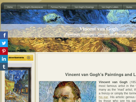 'vincentvangogh.org' screenshot