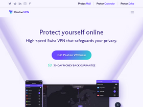 'protonvpn.com' screenshot