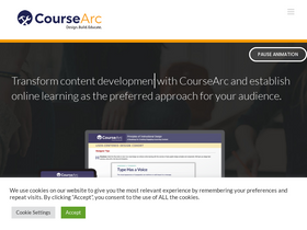 'coursearc.com' screenshot