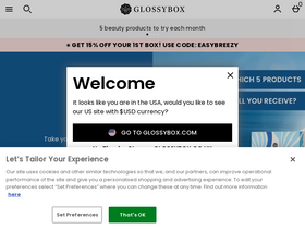 'glossybox.co.uk' screenshot