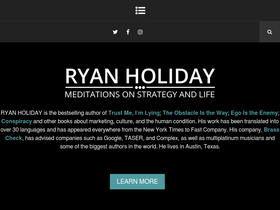 'ryanholiday.net' screenshot