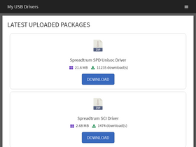 'myusbdrivers.com' screenshot
