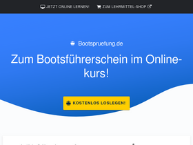 'bootspruefung.de' screenshot