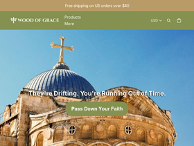 Woodofgrace homepage screenshot