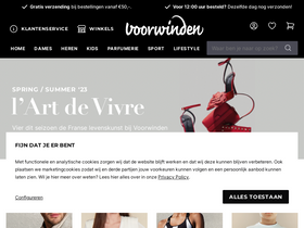 'voorwinden.nl' screenshot