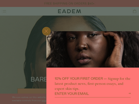 EADEM website screenshot