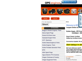 'opeengines.com' screenshot