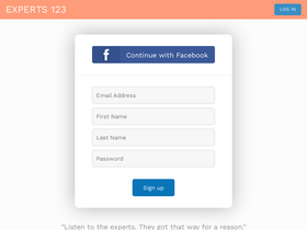 'experts123.com' screenshot