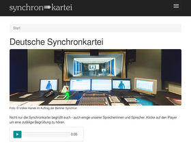 'synchronkartei.de' screenshot