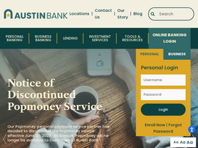 'austinbank.com' screenshot