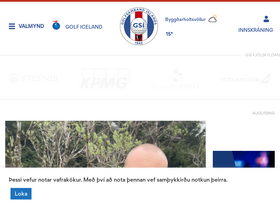 'golf.is' screenshot