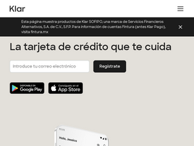 'klar.mx' screenshot