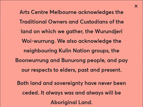 'artscentremelbourne.com.au' screenshot