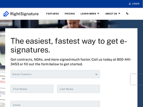 'rightsignature.com' screenshot