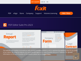 'foxit.com' screenshot