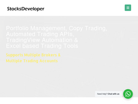 'stocksdeveloper.in' screenshot