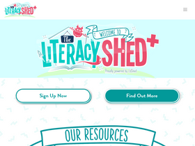 'literacyshedplus.com' screenshot